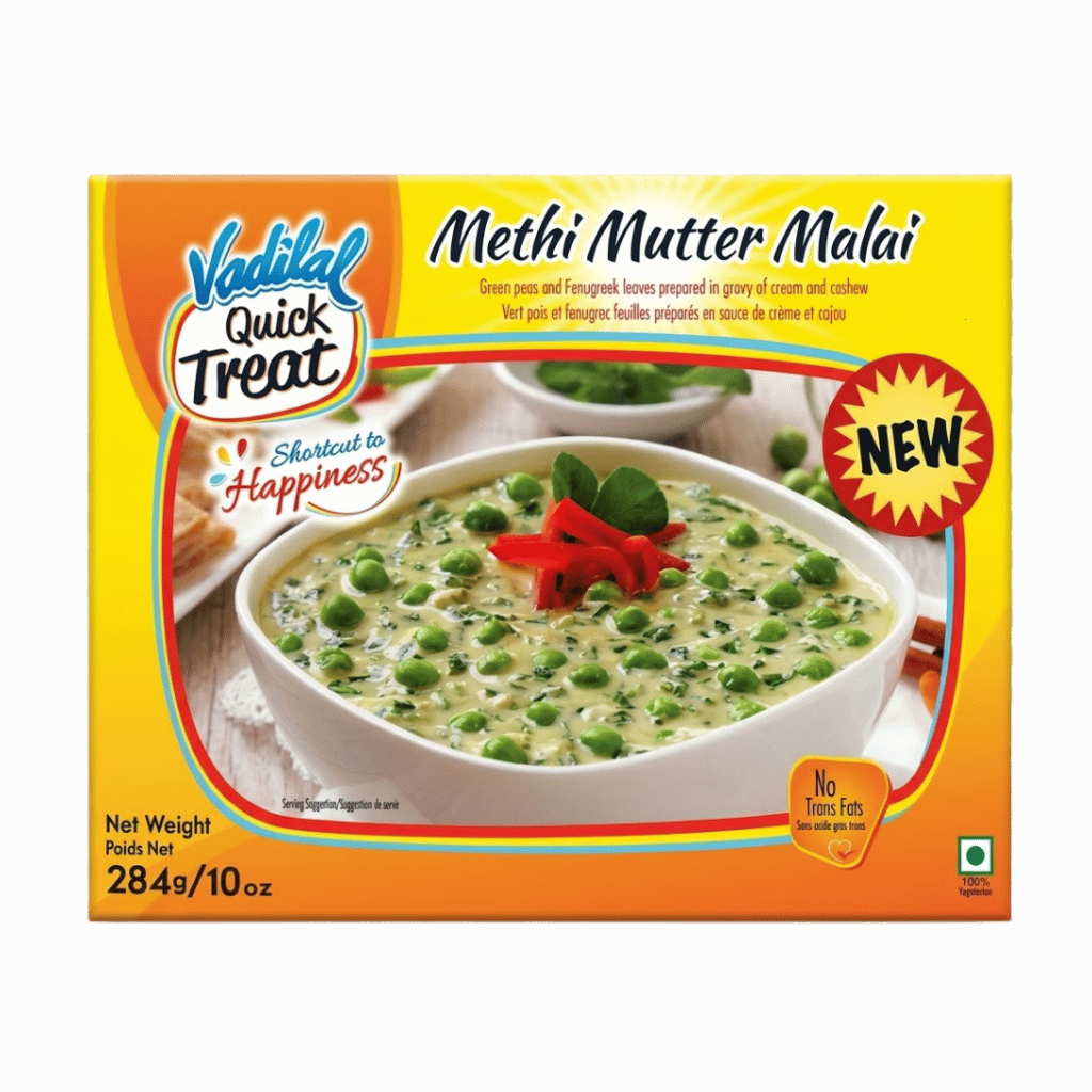 Vadilal Methi Mutter Malai 284 g buy online USA - 1